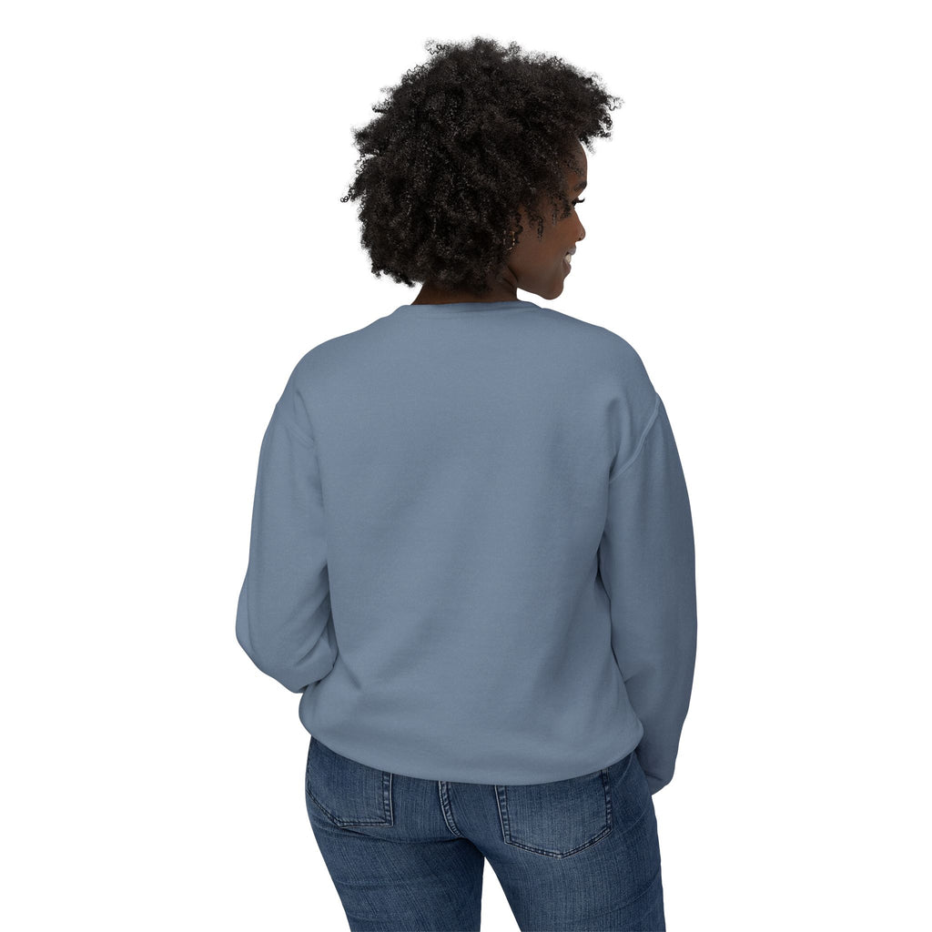 Lightweight Crewneck Sweatshirt — 'Where Beauty Breathes Life' Minimal Floral Graphic