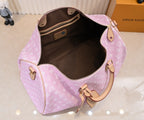 L V Pink Monogram Duffel