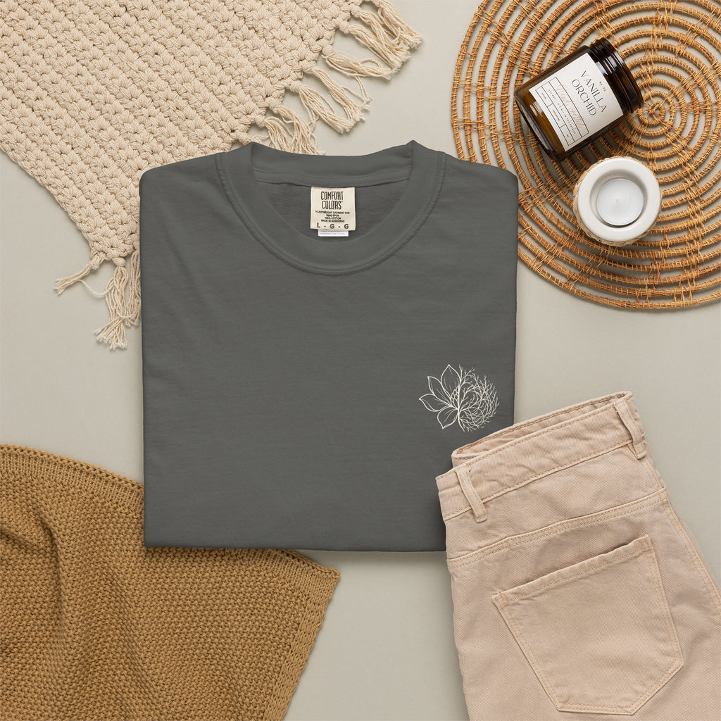 Peri Classic Garment-Dyed T-Shirt — Soft Vintage White Tee