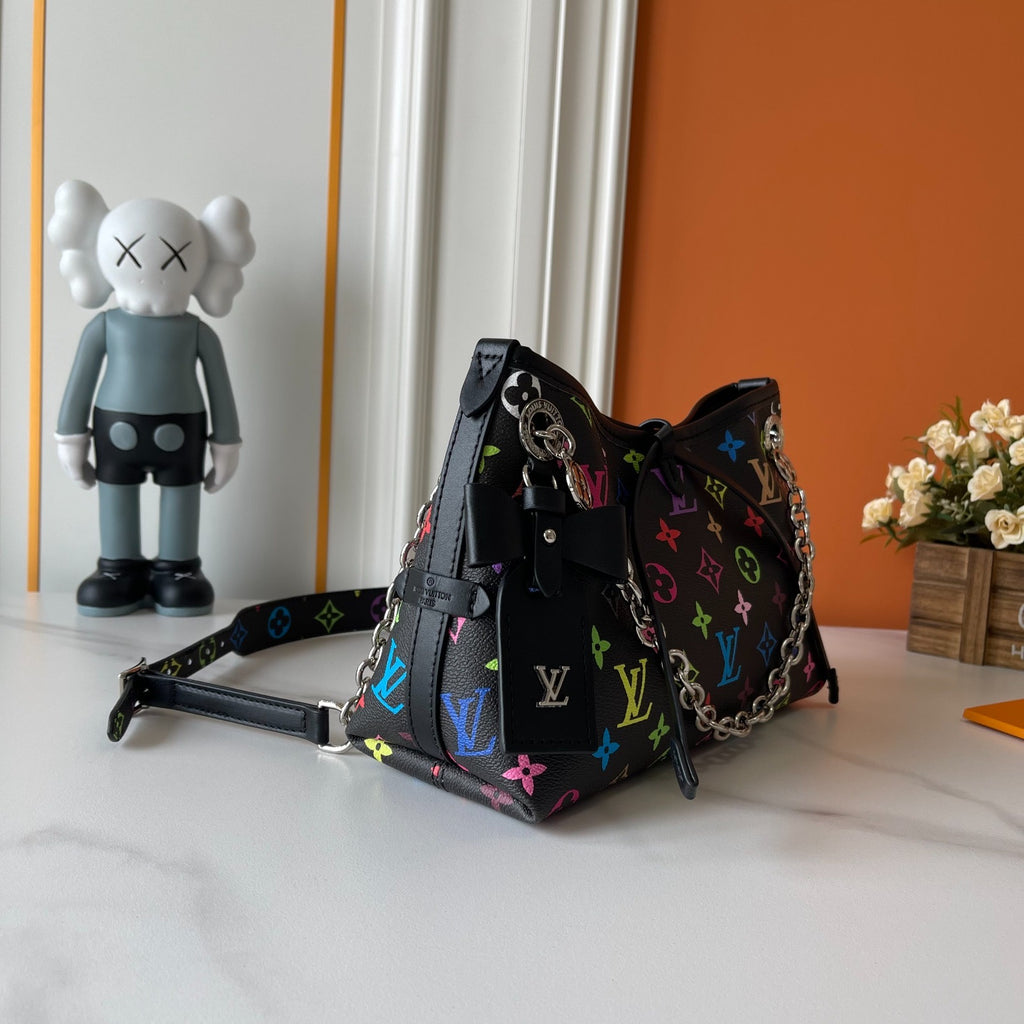 LV CARRYALL (BRWN / BLK / WHITE / BLK MULTI)