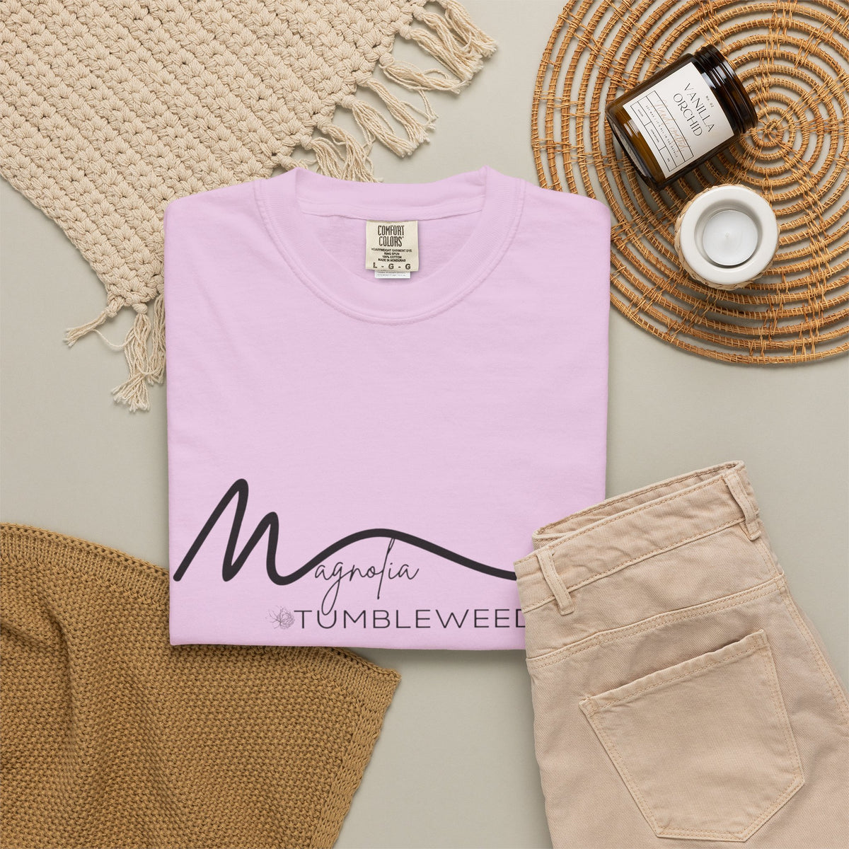 Magnolia Signature T-Shirt — Minimal Script Logo Tee
