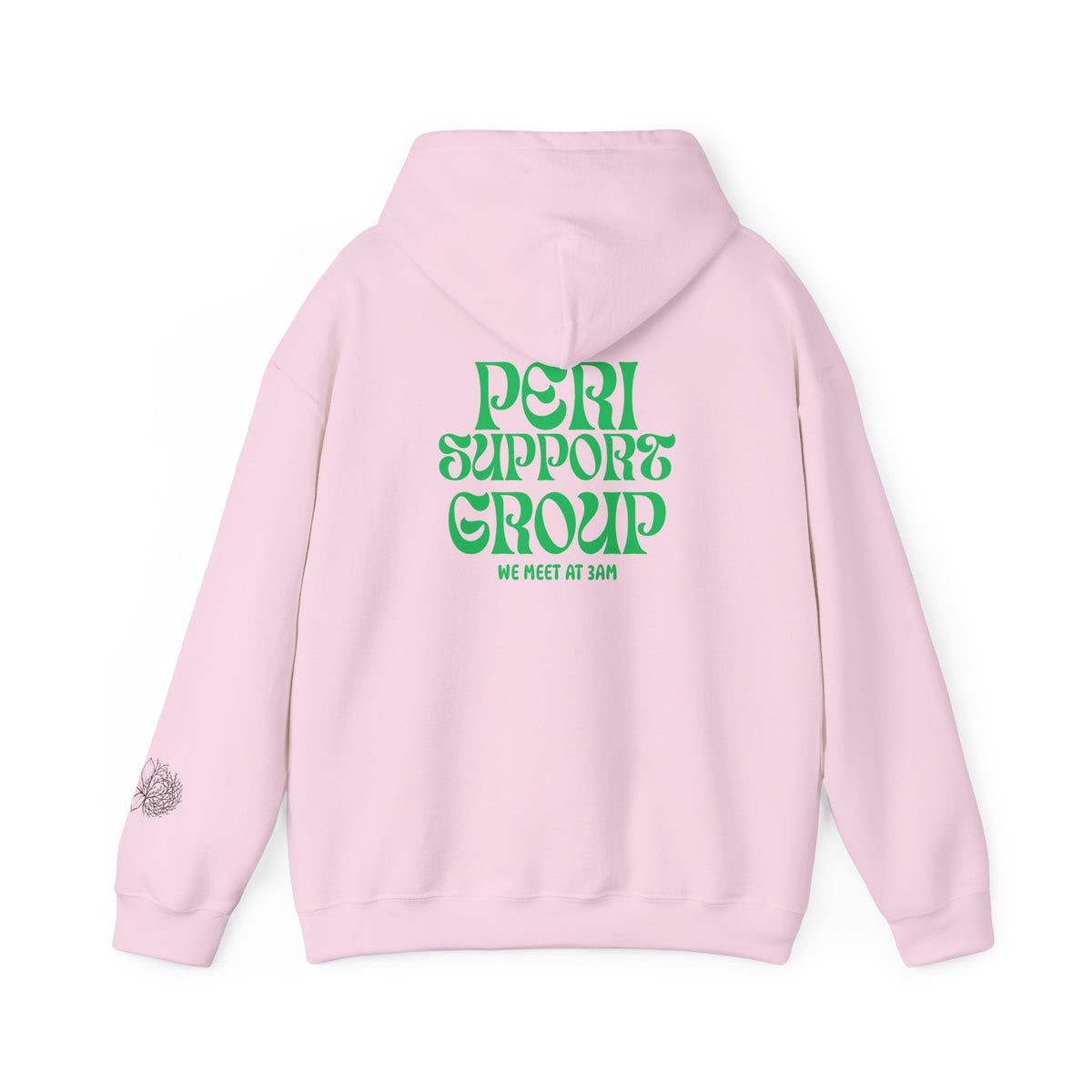 "Peri Support Group" Retro Green Support Hoodie
