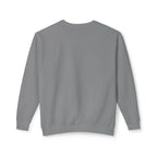 Lightweight Crewneck Sweatshirt — 'Where Beauty Breathes Life' Minimal Floral Graphic