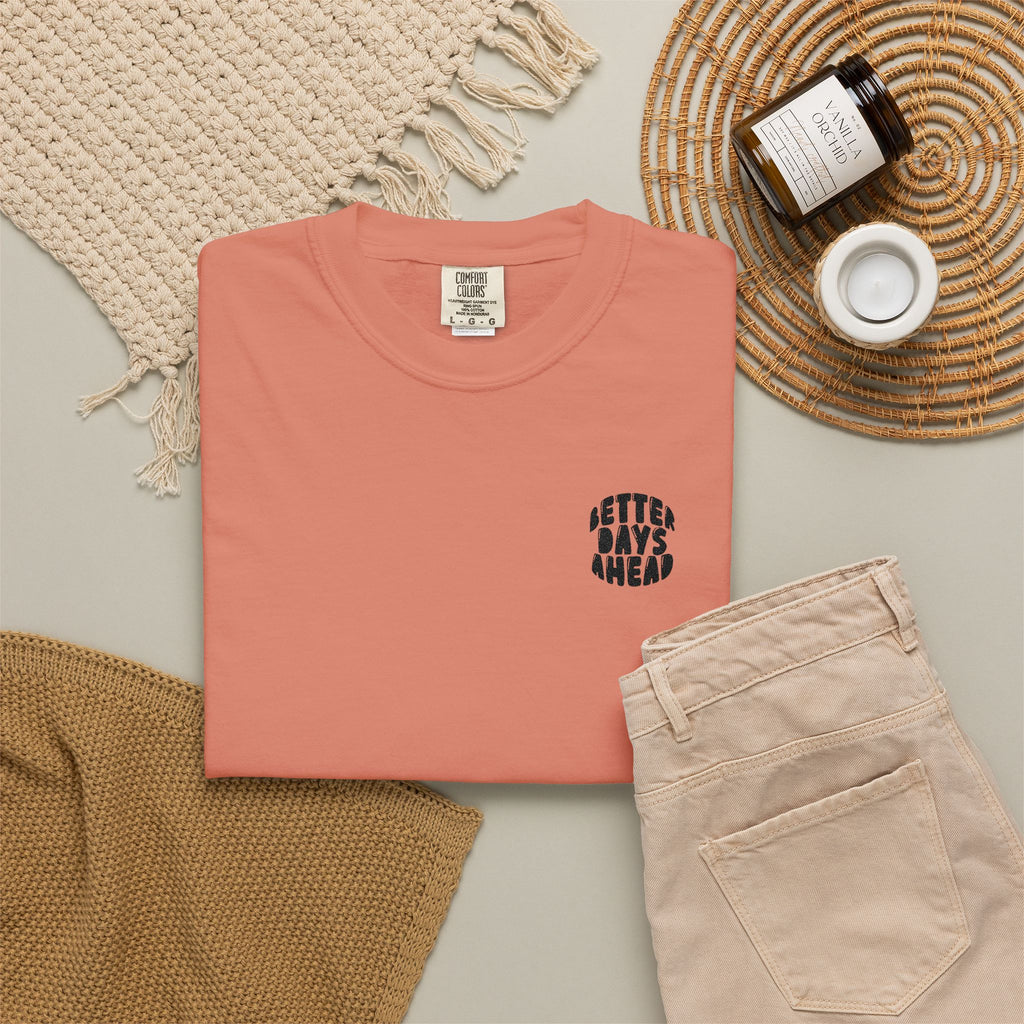 Retro 'Better Days Ahead' Chest Logo T-Shirt