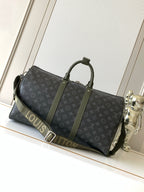 L V gray/olive duffle