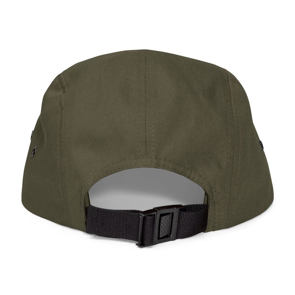 Embroidered Lotus 5-Panel Cap – Minimal  Camper Hat