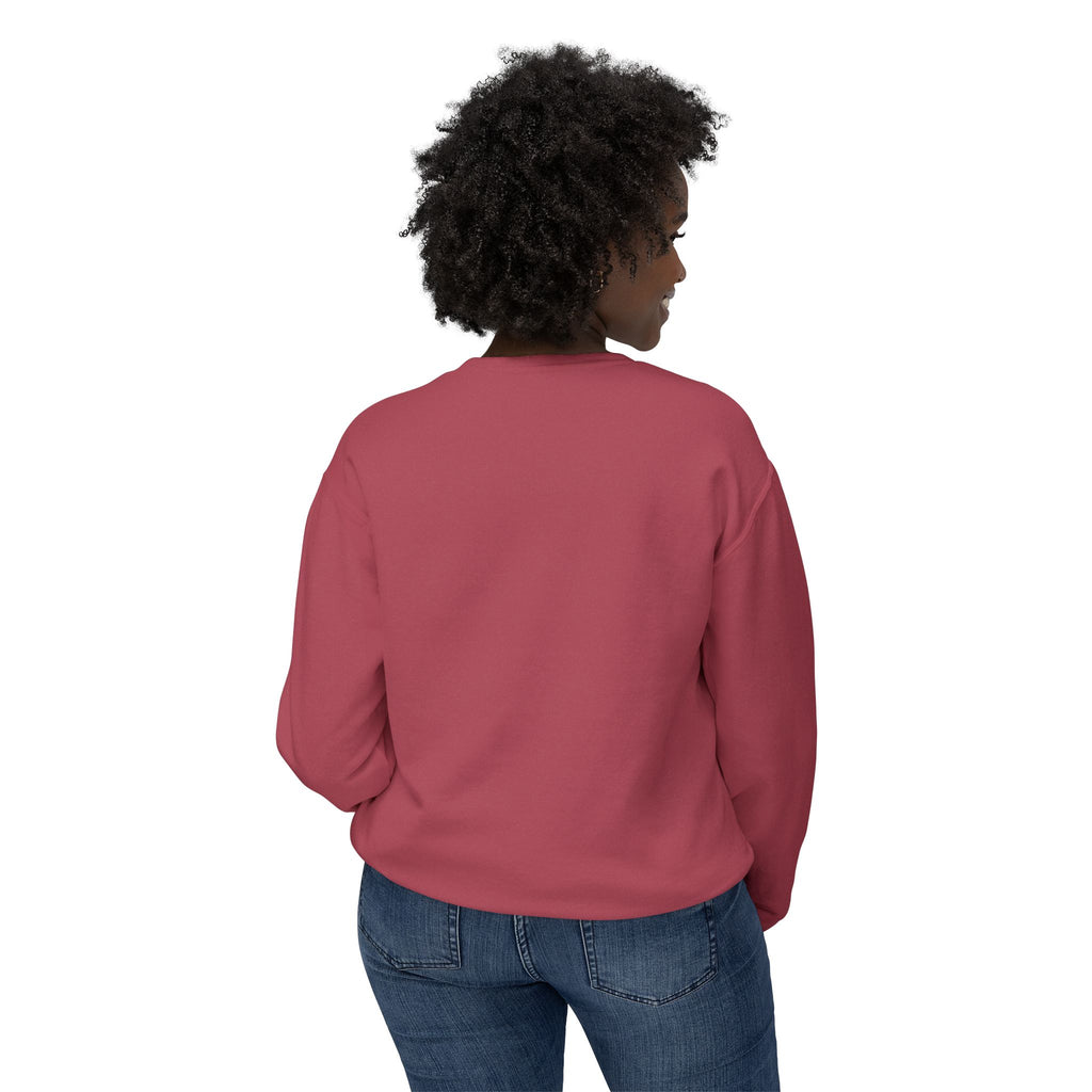Lightweight Crewneck Sweatshirt — 'Where Beauty Breathes Life' Minimal Floral Graphic