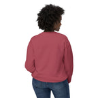 Lightweight Crewneck Sweatshirt — 'Where Beauty Breathes Life' Minimal Floral Graphic