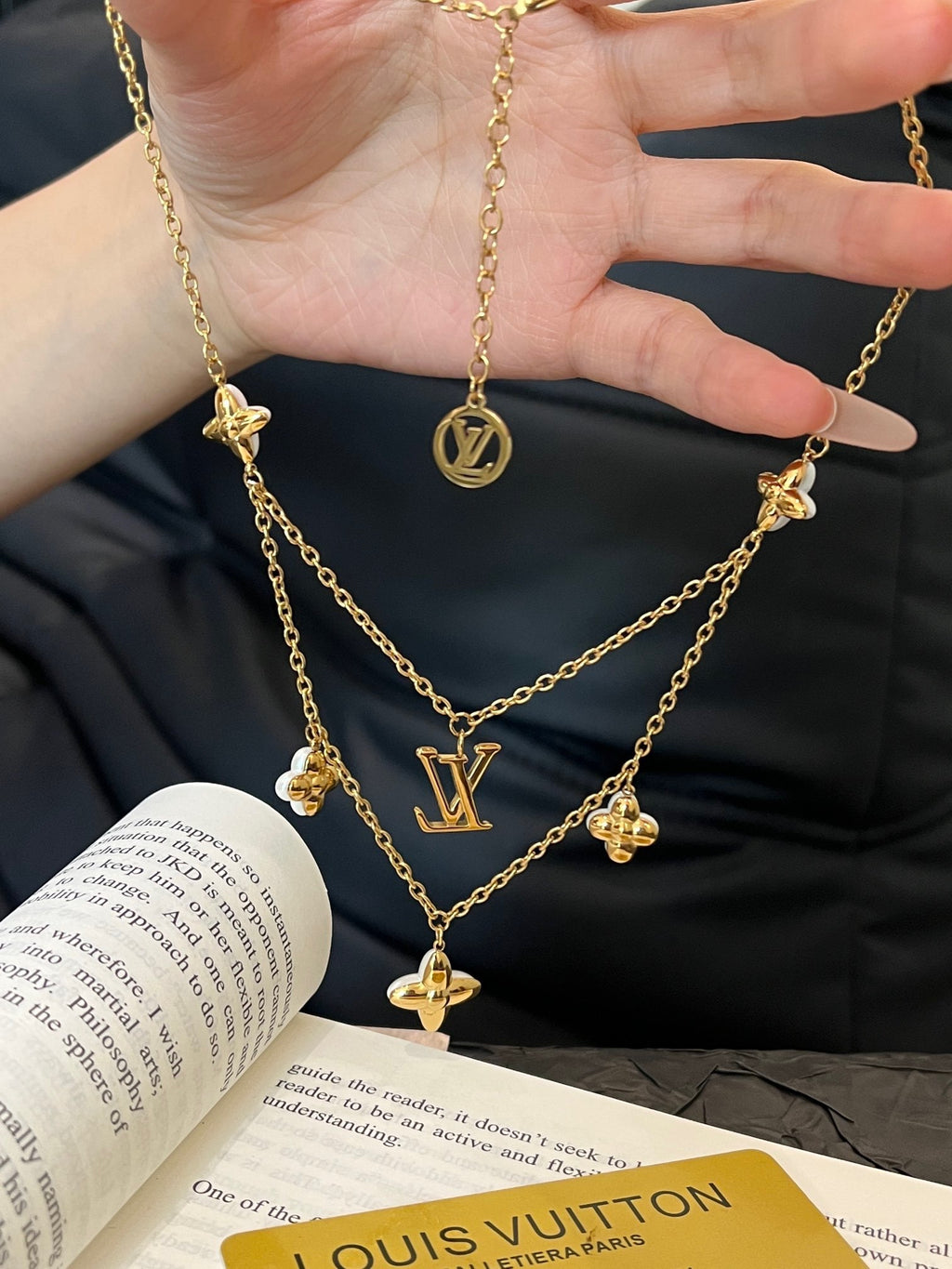 L V Floragram Necklace