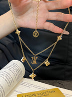 L V Floragram Necklace