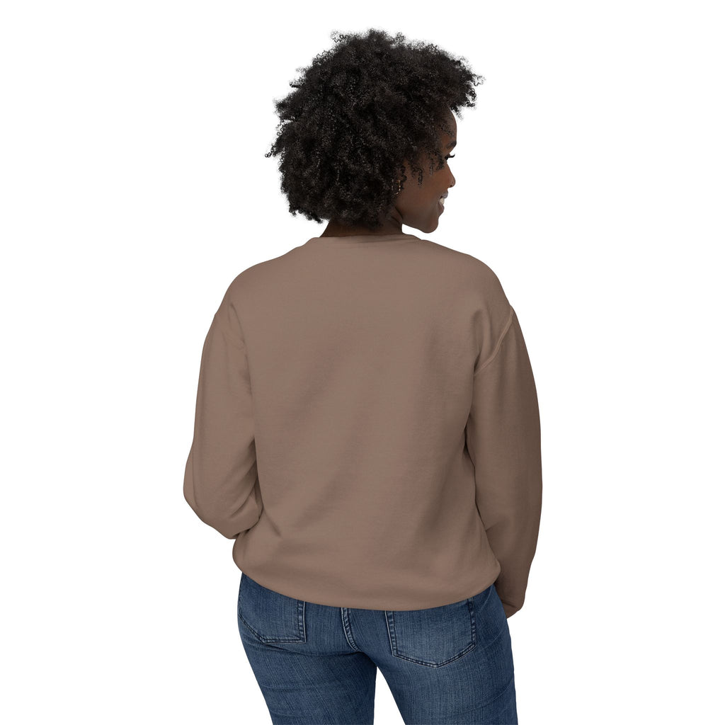 Lightweight Crewneck Sweatshirt — 'Where Beauty Breathes Life' Minimal Floral Graphic