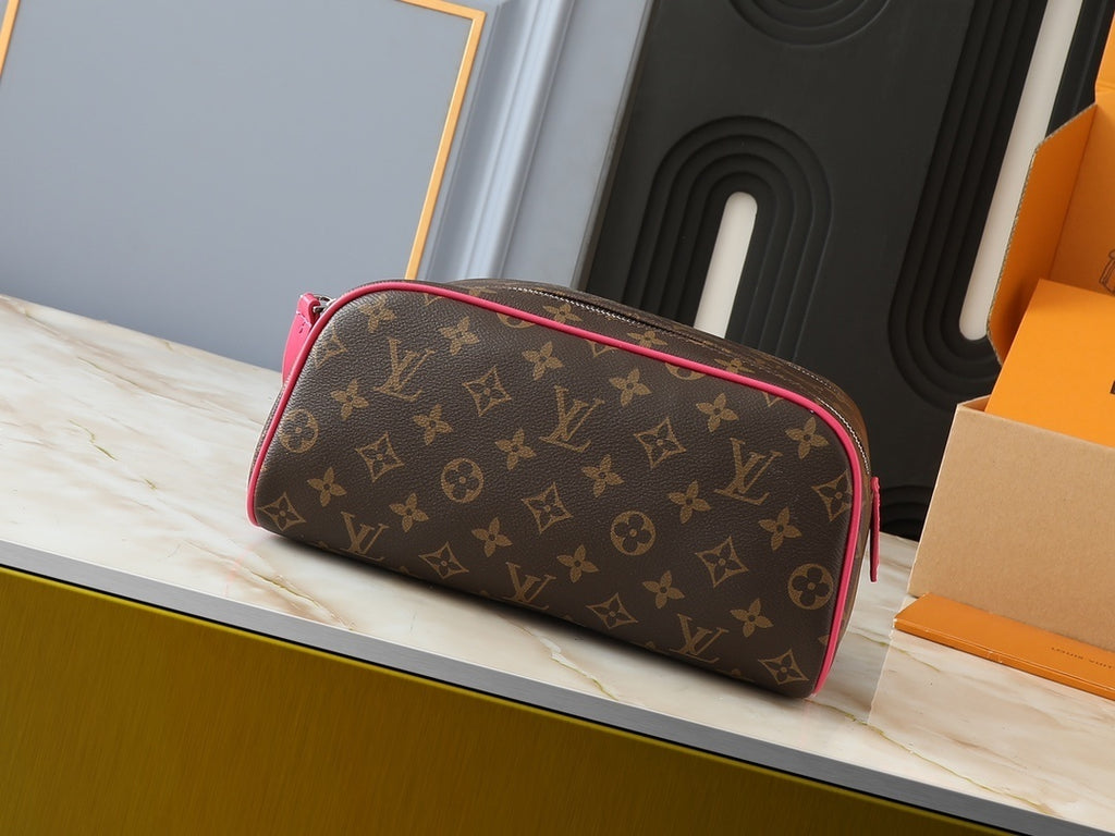 LV TOILETRY BAG (RED, PINK, BLACK, TAN)