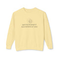 Lightweight Crewneck Sweatshirt — 'Where Beauty Breathes Life' Minimal Floral Graphic