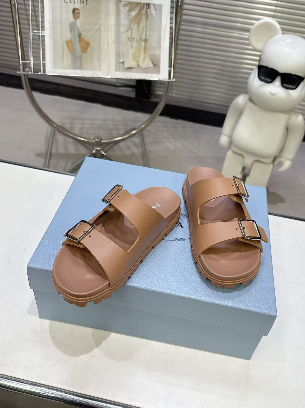 PR Strap Slides (Brown)