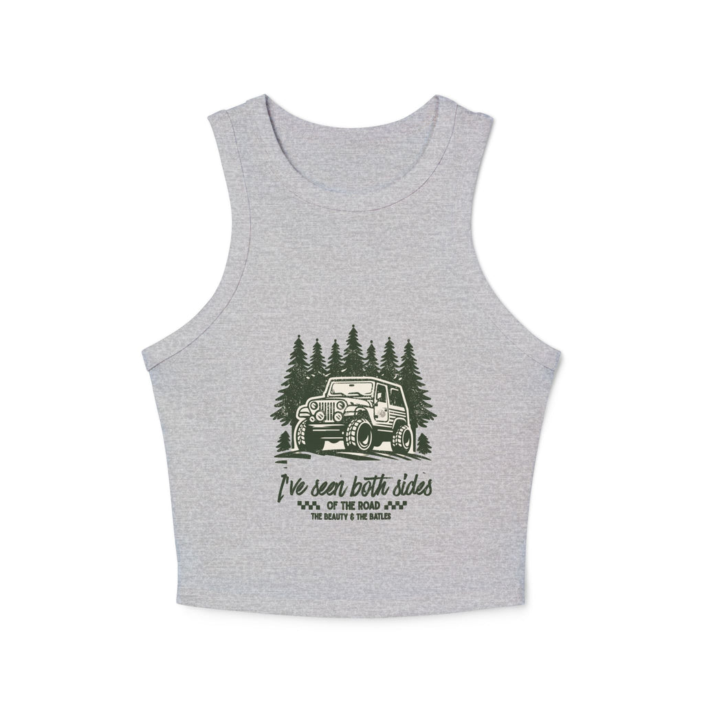 Magnolia Tumbleweed Tank Top — 'I've seen many roads' Women's Rib Racer