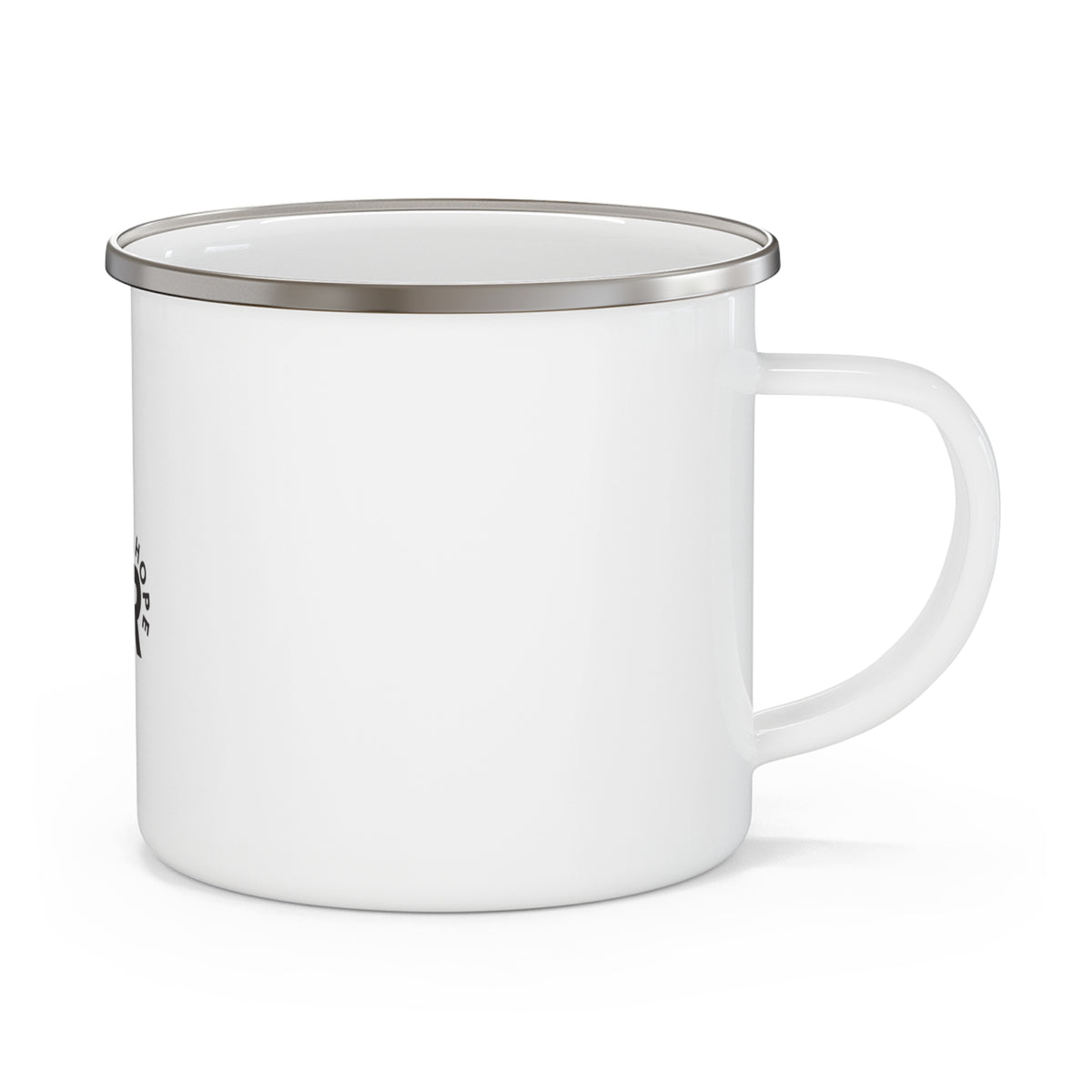 Enamel Mug "Coffee First, Felonies Never" — Funny Camping Coffee Cup