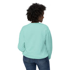 Lightweight Crewneck Sweatshirt — 'Where Beauty Breathes Life' Minimal Floral Graphic