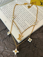 L V Floragram Necklace