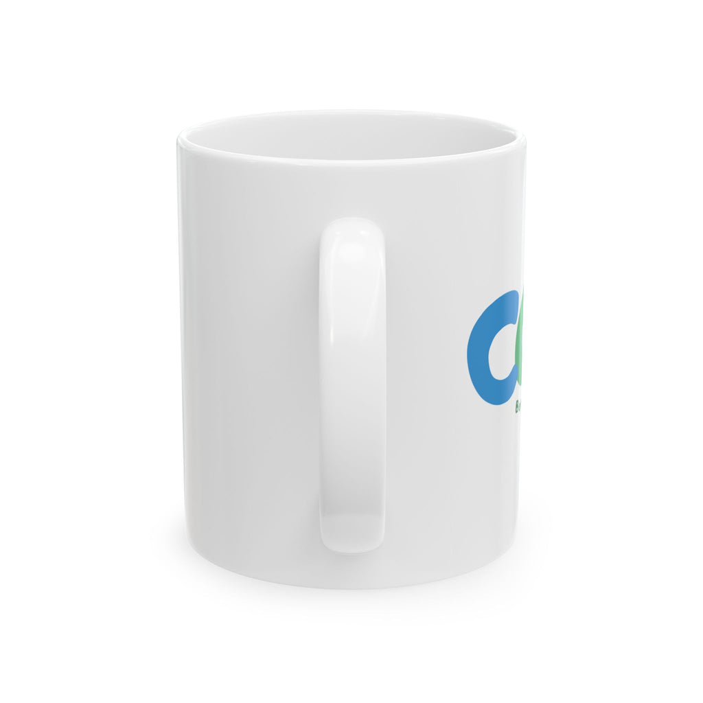 Coffee Mug — "Because My Estrogen Quit" Colorful Retro Feminine Ceramic Mug (11oz & 15oz)