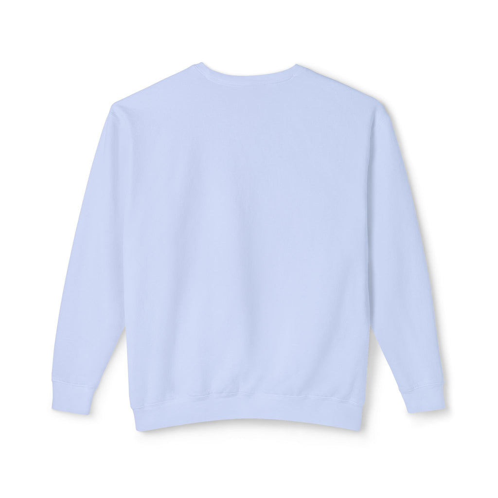 Lightweight Crewneck Sweatshirt — 'Where Beauty Breathes Life' Minimal Floral Graphic