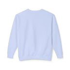 Lightweight Crewneck Sweatshirt — 'Where Beauty Breathes Life' Minimal Floral Graphic