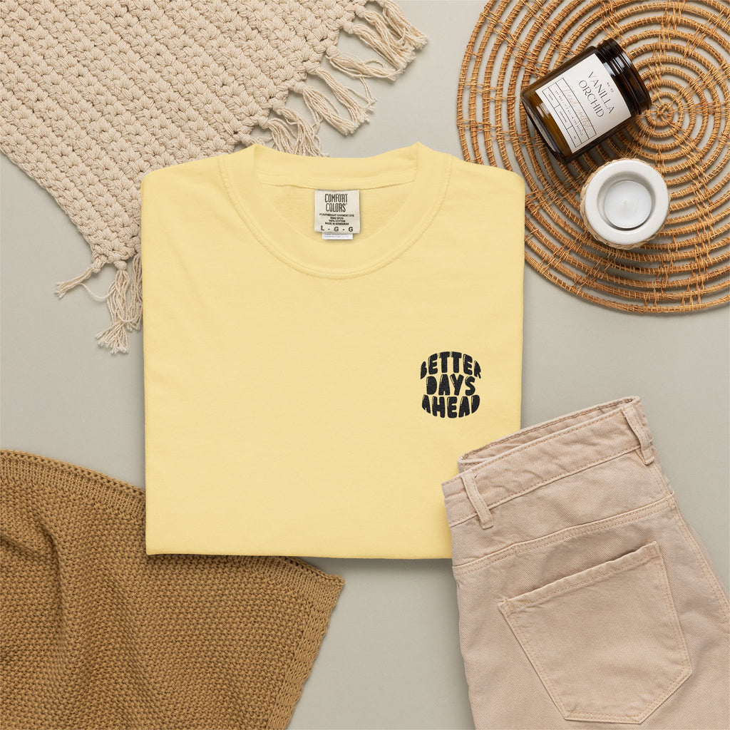 Retro 'Better Days Ahead' Chest Logo T-Shirt