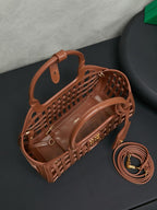 MM woven leather bag