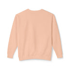 Lightweight Crewneck Sweatshirt — 'Where Beauty Breathes Life' Minimal Floral Graphic