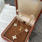 L V Floragram Necklace