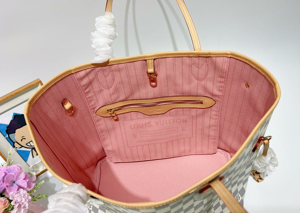 L   V  NF white&rose bag MQ