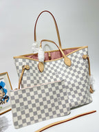 L   V  NF white&rose bag MQ