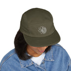 Embroidered Lotus 5-Panel Cap – Minimal  Camper Hat