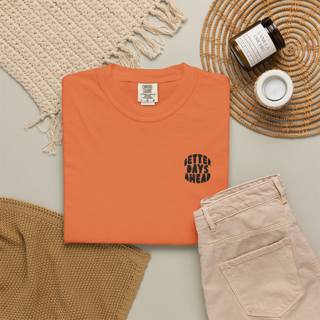Retro 'Better Days Ahead' Chest Logo T-Shirt