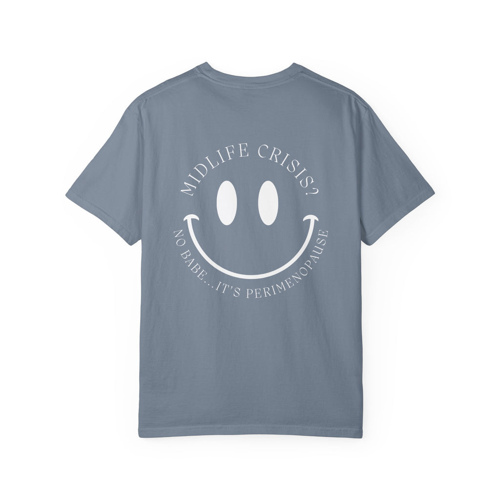 Peri Classic Garment-Dyed T-Shirt — Soft Vintage White Tee
