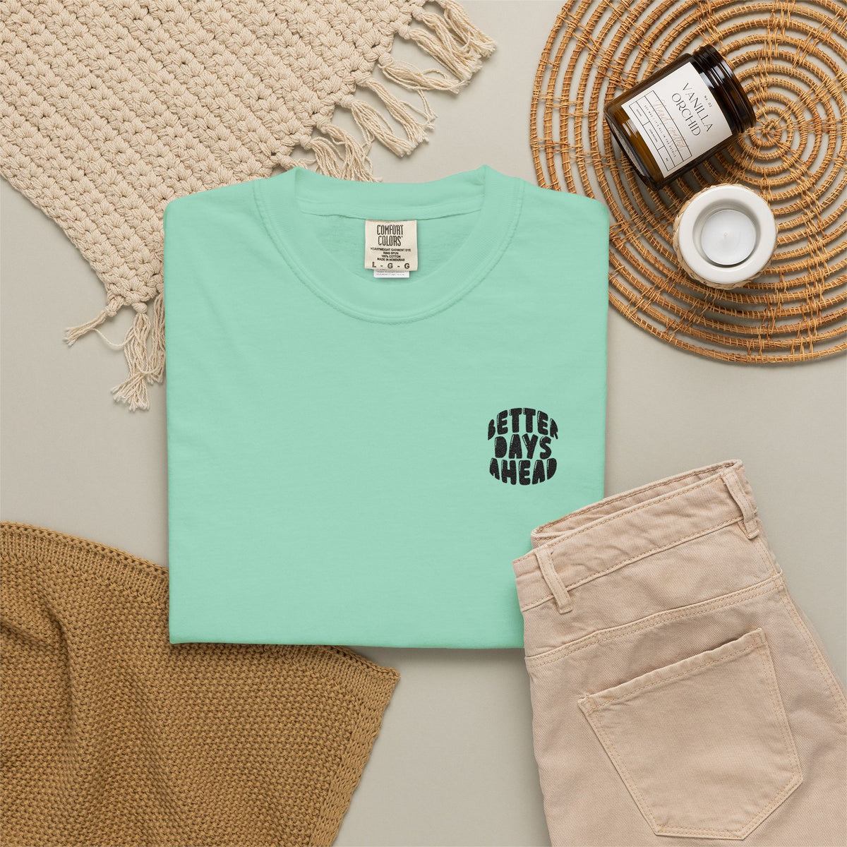 Retro 'Better Days Ahead' Chest Logo T-Shirt