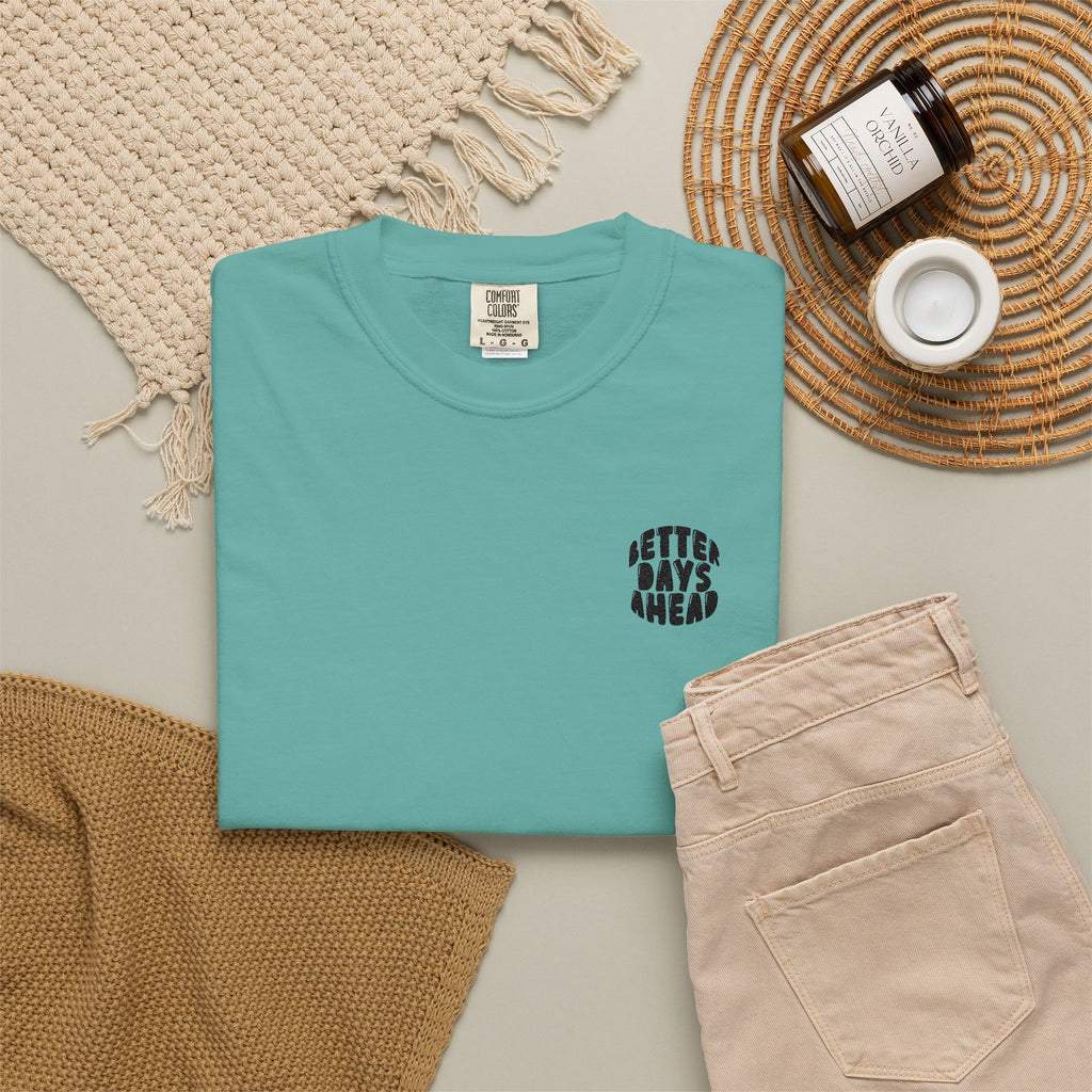 Retro 'Better Days Ahead' Chest Logo T-Shirt