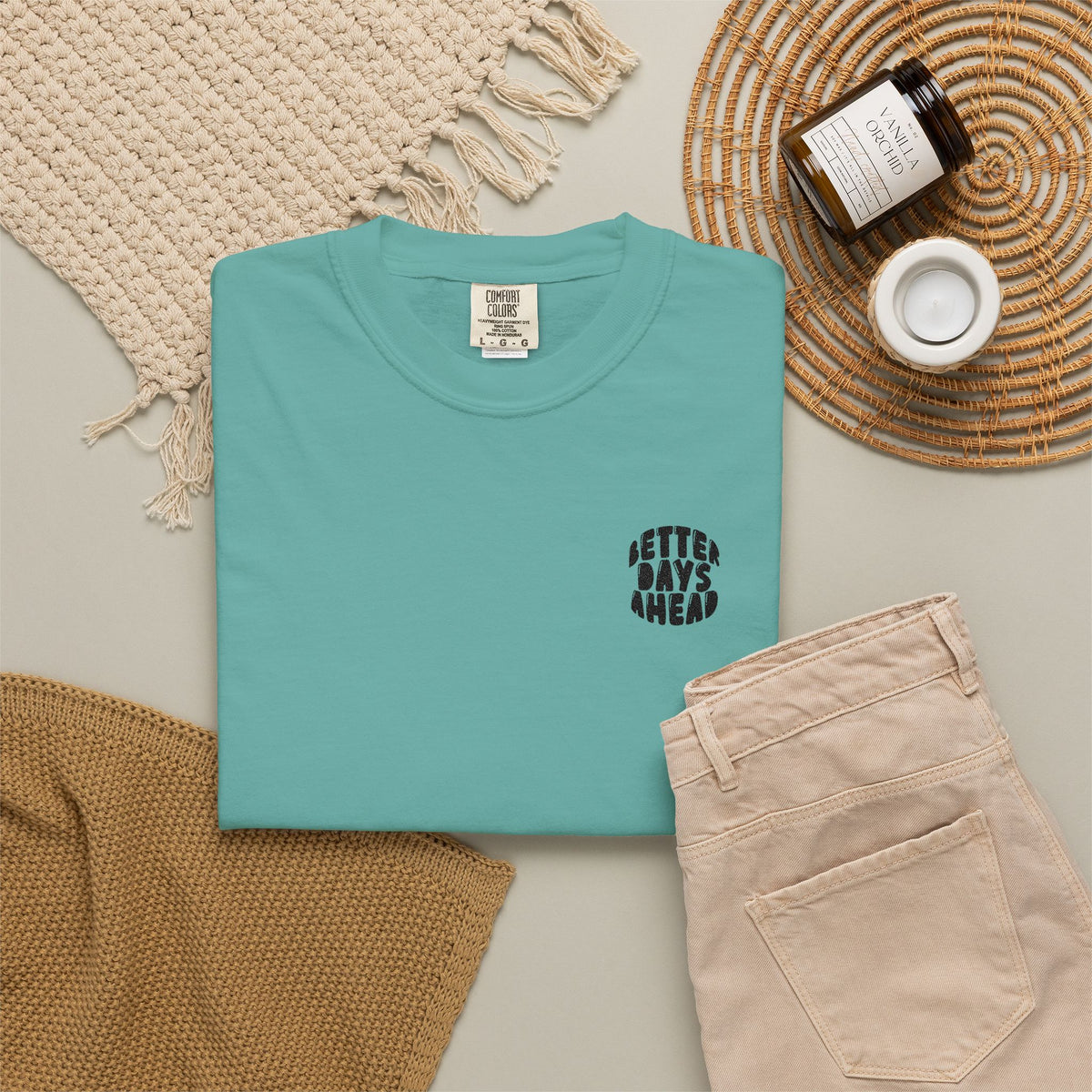 Retro 'Better Days Ahead' Chest Logo T-Shirt
