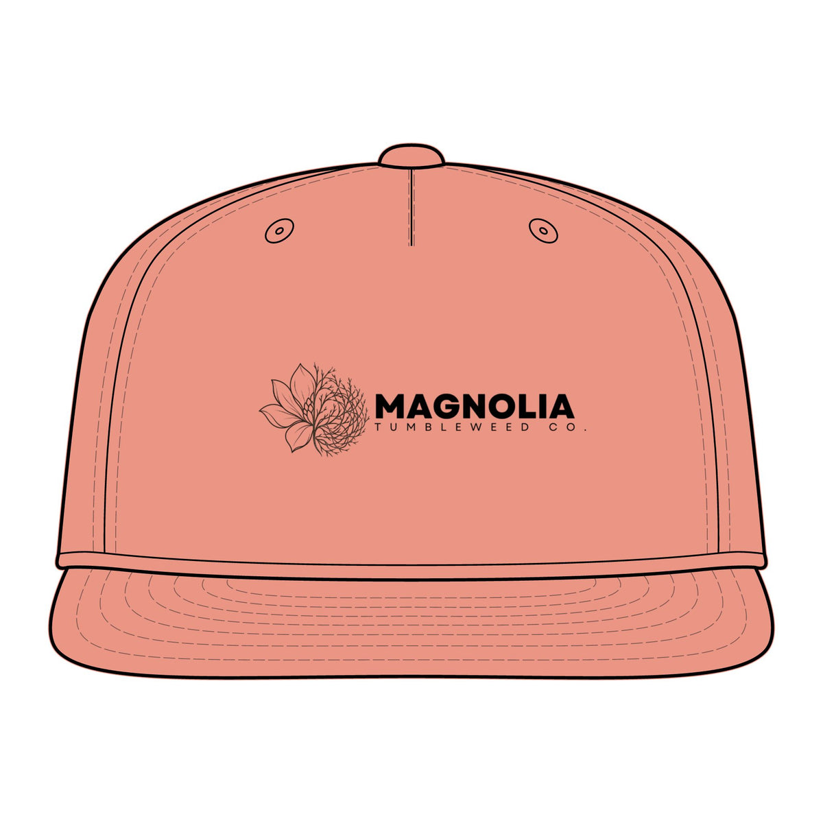 Magnolia  Snapback Hat — 'Magnolia Tumbleweed Co.' Logo Cap