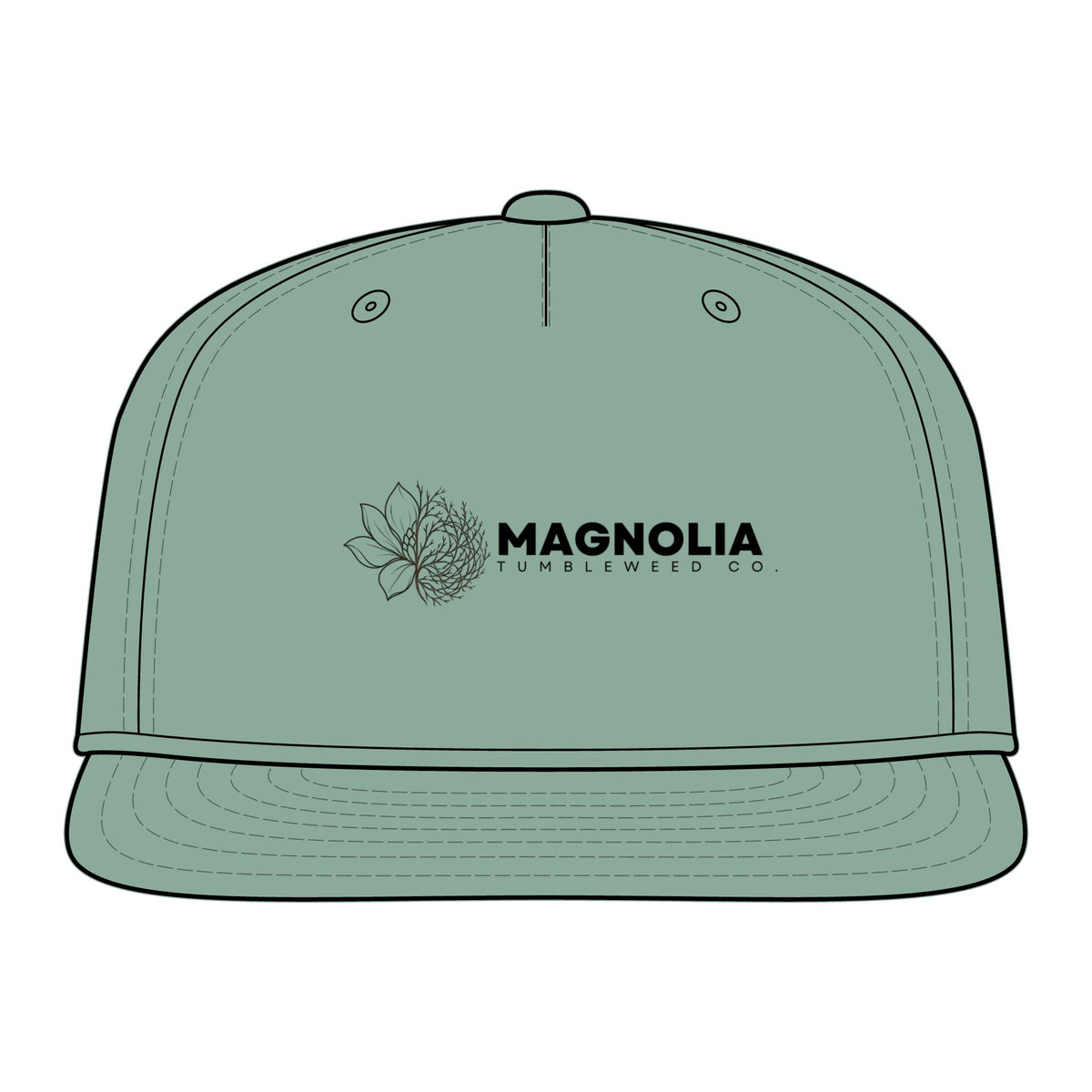 Magnolia  Snapback Hat — 'Magnolia Tumbleweed Co.' Logo Cap