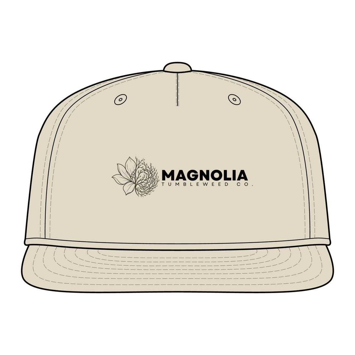 Magnolia  Snapback Hat — 'Magnolia Tumbleweed Co.' Logo Cap