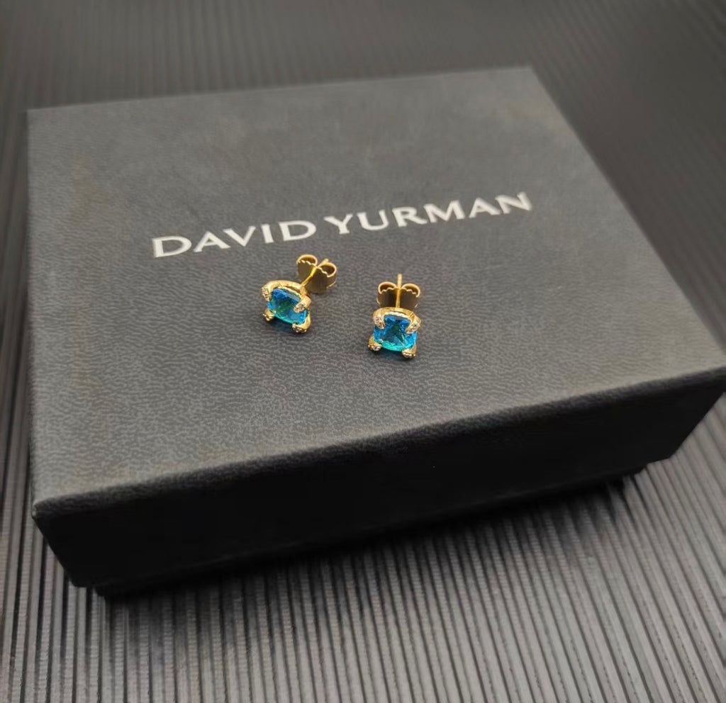 DY blue earrings