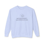 Lightweight Crewneck Sweatshirt — 'Where Beauty Breathes Life' Minimal Floral Graphic
