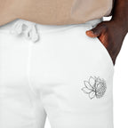 Magnolia Tumbleweed Sweatpants — Cozy White Fleece Joggers