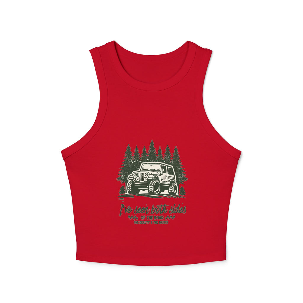Magnolia Tumbleweed Tank Top — 'I've seen many roads' Women's Rib Racer