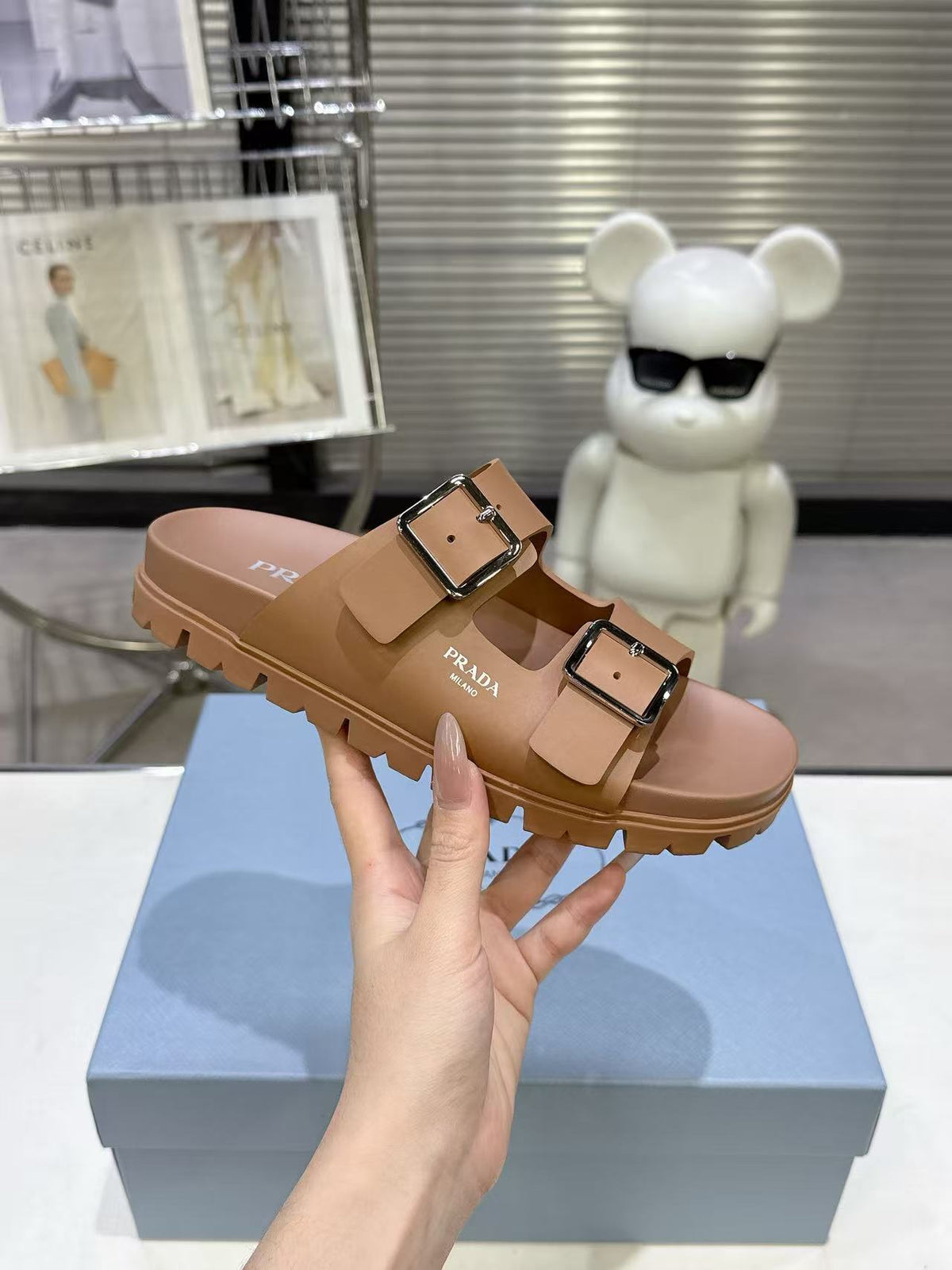 PR Strap Slides (Brown)