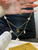 L V Floragram Necklace