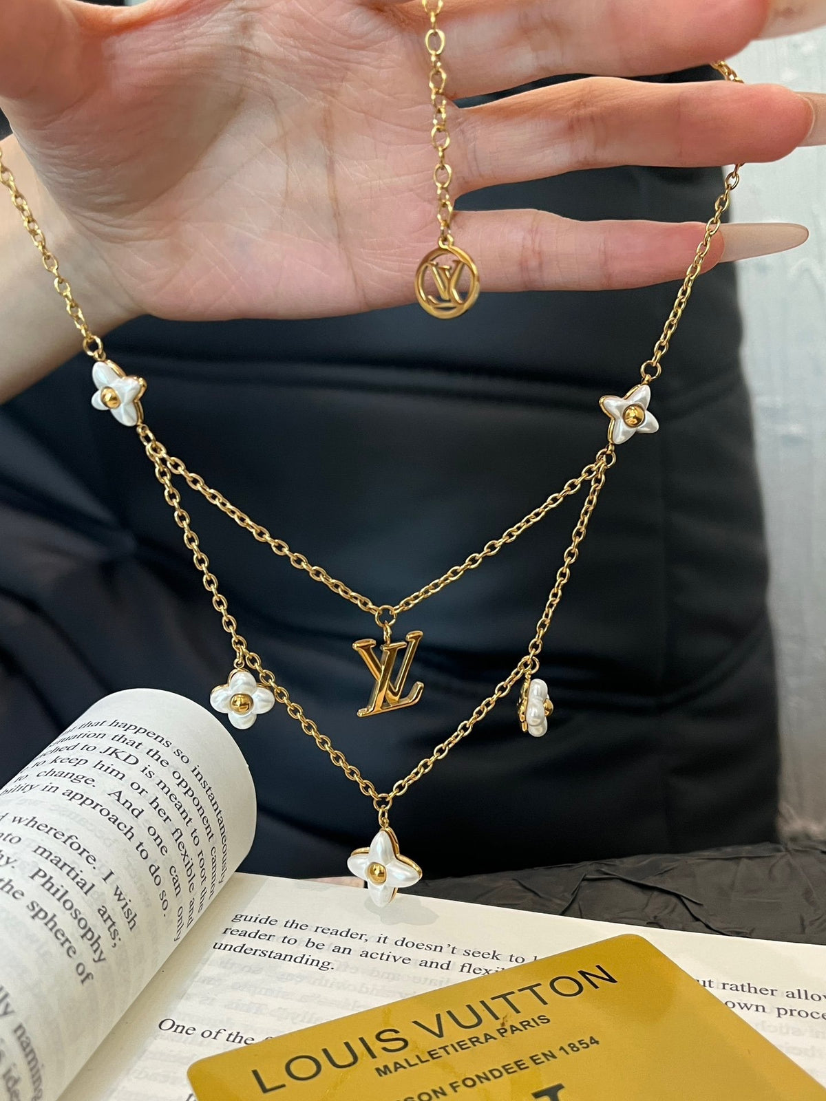 L V Floragram Necklace