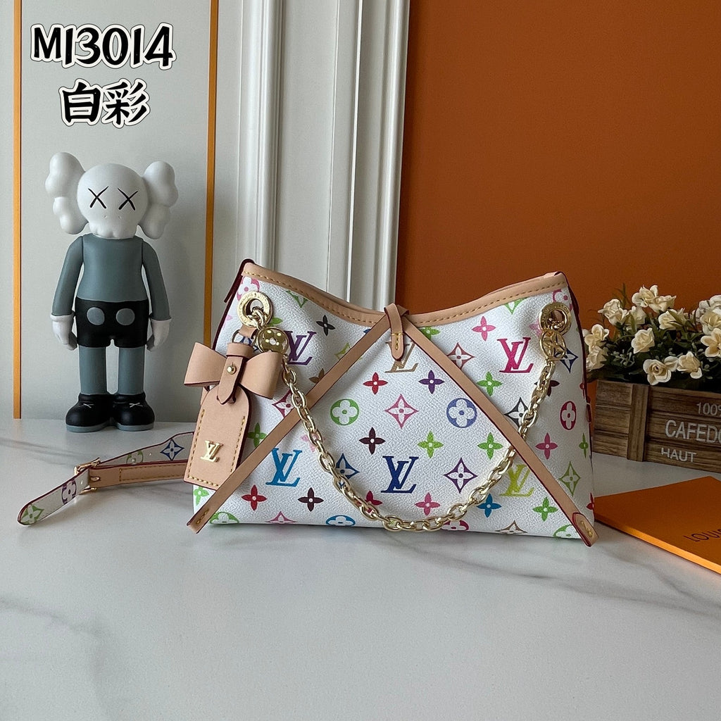 LV CARRYALL (BRWN / BLK / WHITE / BLK MULTI)