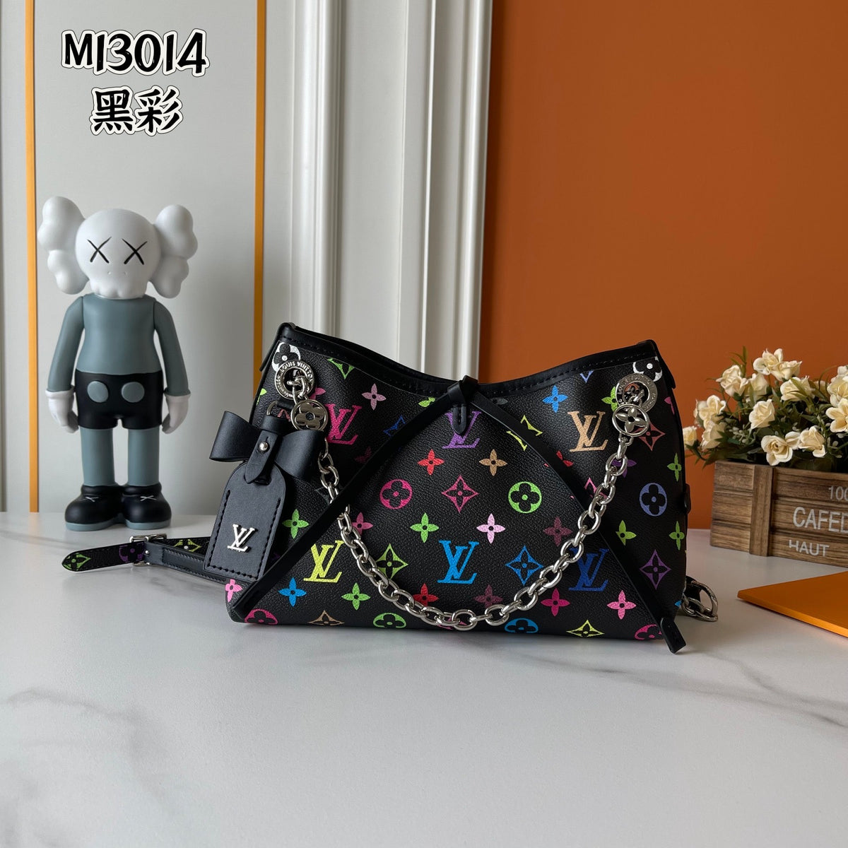 LV CARRYALL (BRWN / BLK / WHITE / BLK MULTI)
