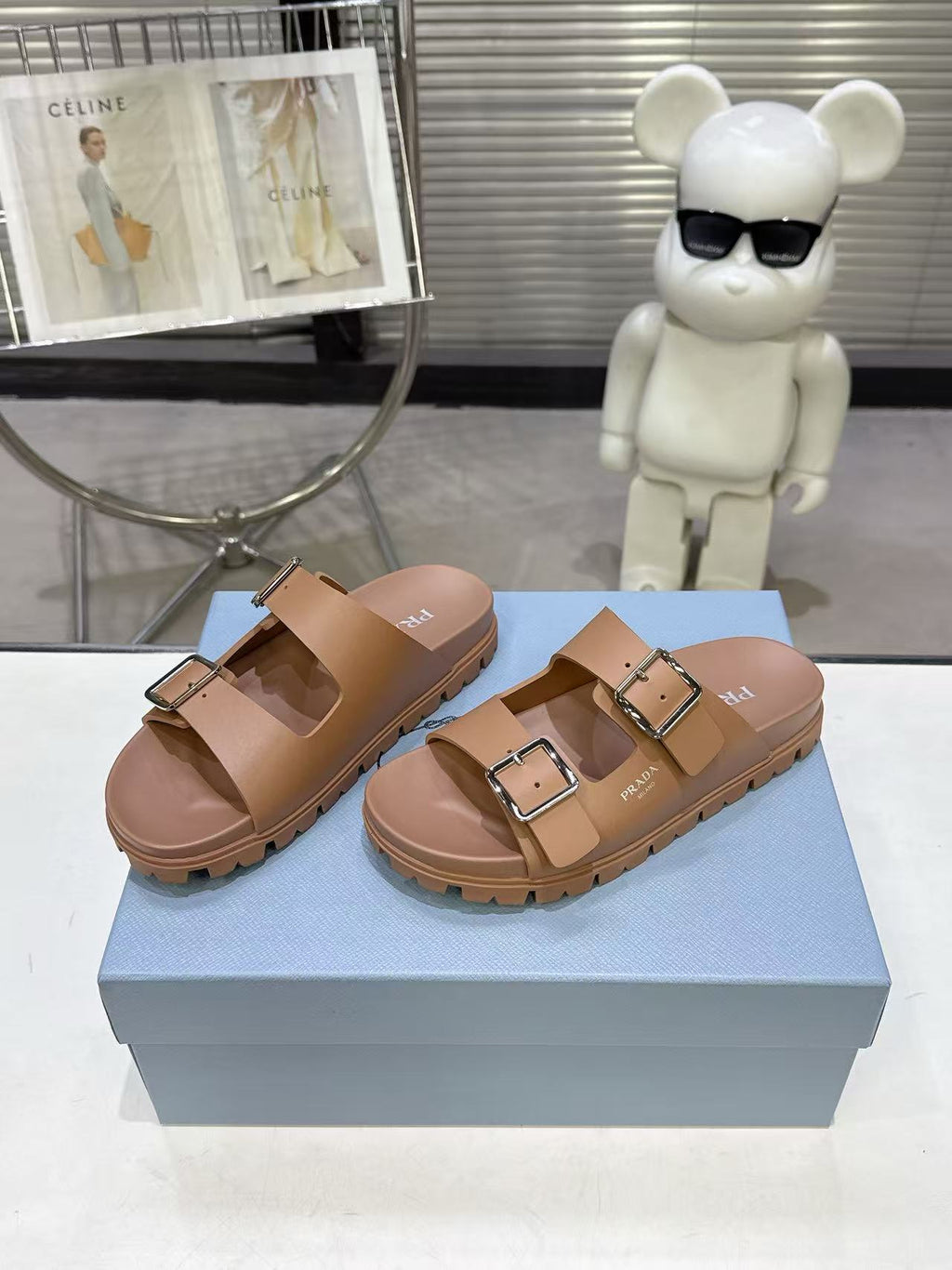 PR Strap Slides (Brown)